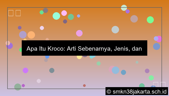 apa itu kroco