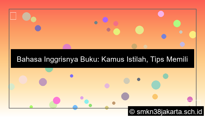 gambar bahasa inggrisnya buku