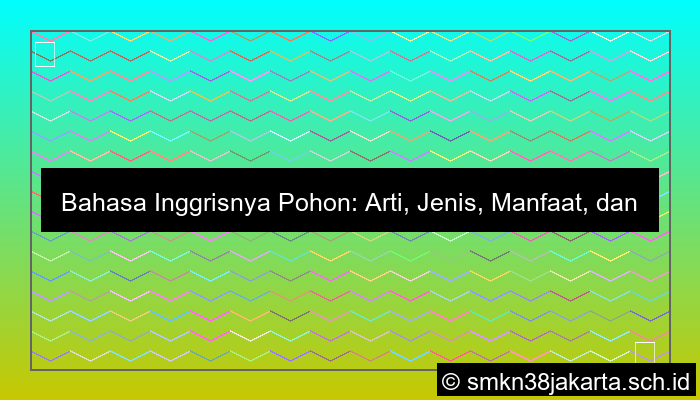 bahasa inggrisnya pohon