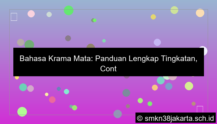 bahasa krama mata