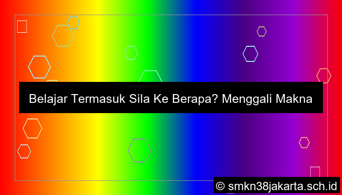 gambar belajar termasuk sila ke