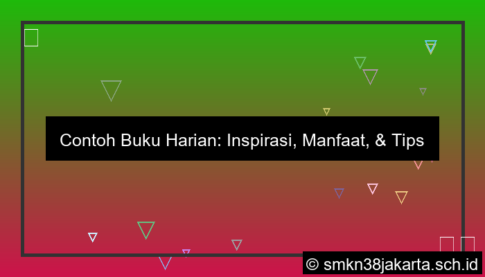 visual contoh buku harian