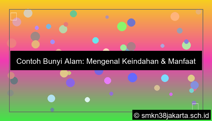 contoh bunyi alam