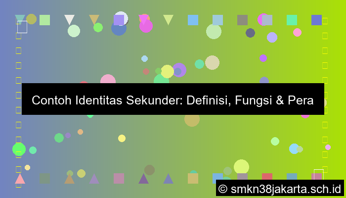 visual contoh identitas sekunder