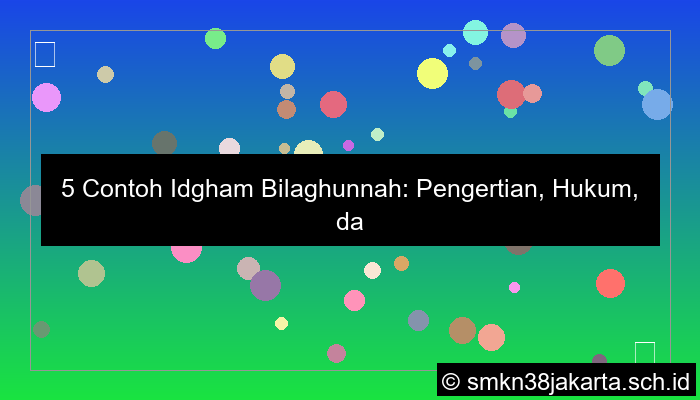 visual contoh idgham bilaghunnah 5