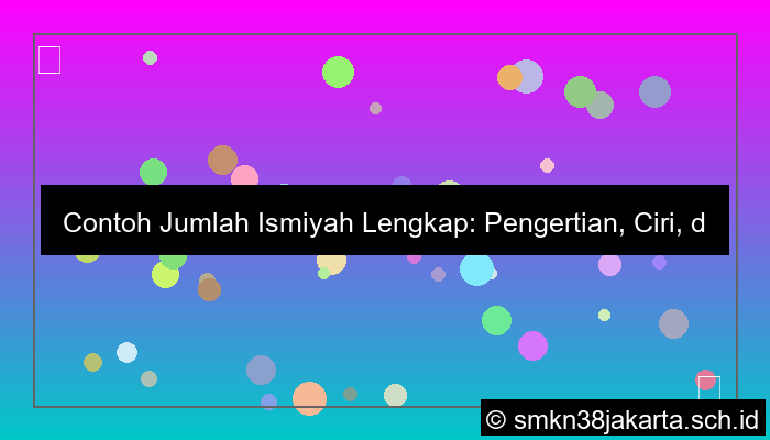 contoh jumlah ismiyah