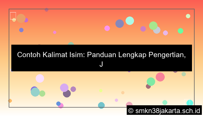 ilustrasi contoh kalimat isim