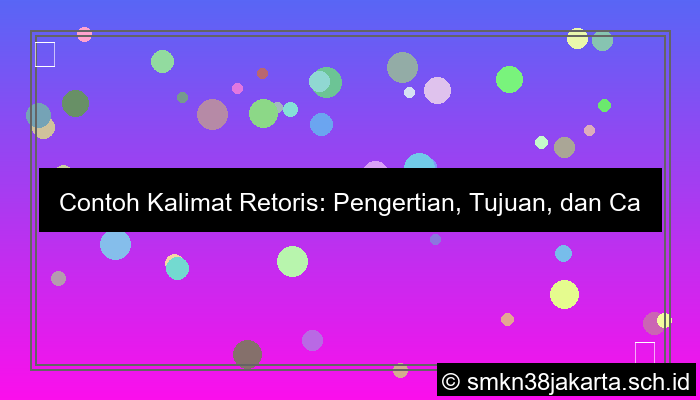 gambar contoh kalimat retoris