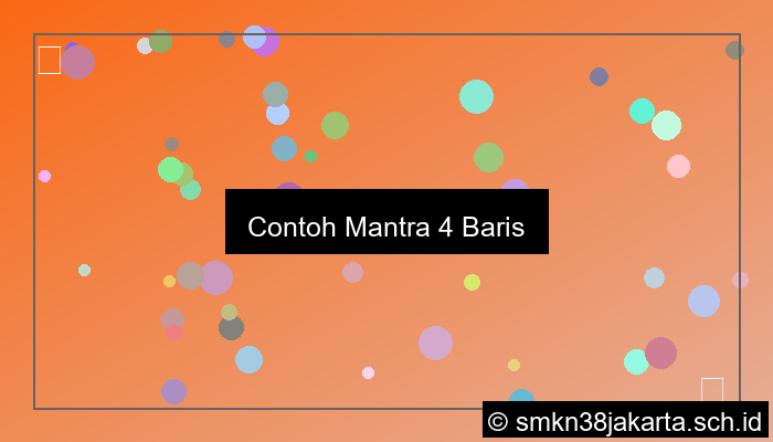 grafik contoh mantra 4 baris