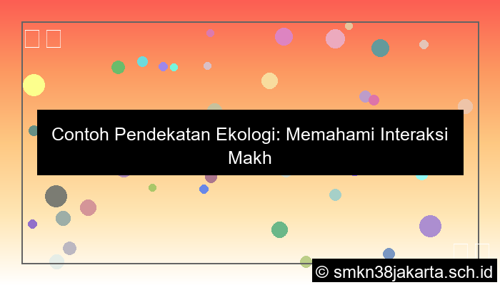 grafik contoh pendekatan ekologi