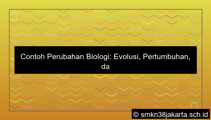 desain contoh perubahan biologi