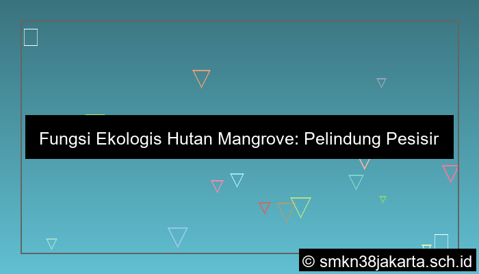 fungsi ekologis hutan mangrove