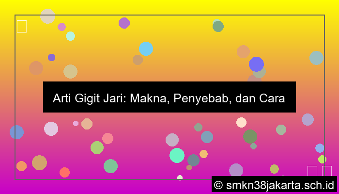 desain gigit jari artinya