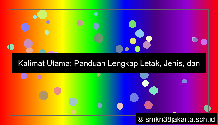 kalimat utama terletak di