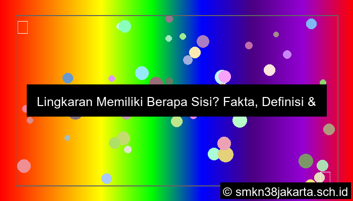 gambar lingkaran memiliki berapa sisi