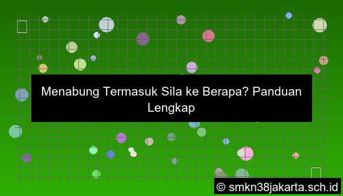 ilustrasi menabung termasuk sila ke