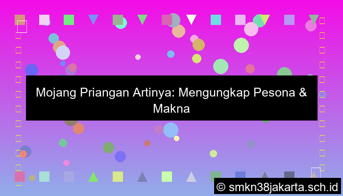 Mojang Priangan Artinya
