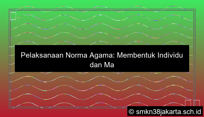 pelaksanaan norma agama bersifat