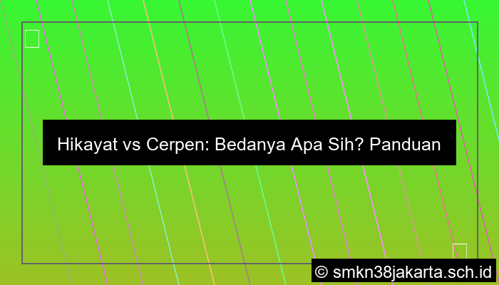 perbedaan hikayat dan cerpen