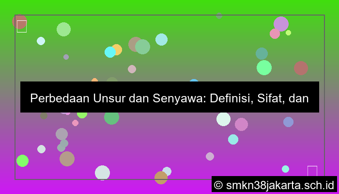 perbedaan unsur dan senyawa