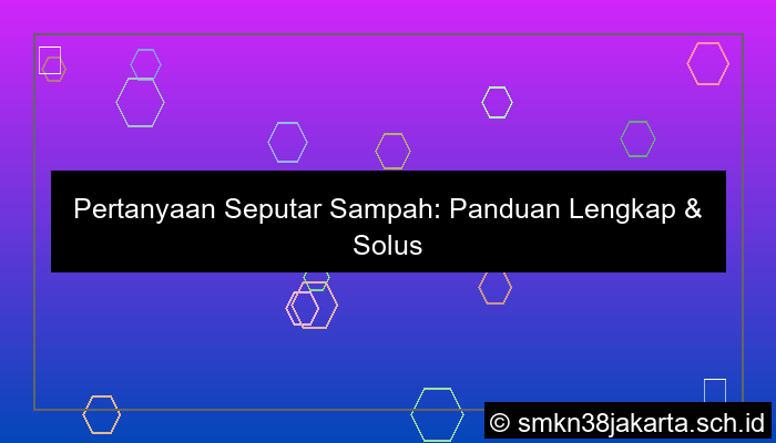 visual pertanyaan tentang sampah