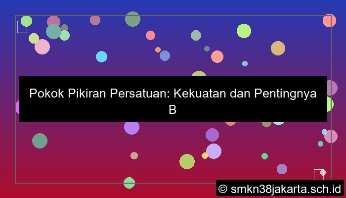 pokok pikiran persatuan