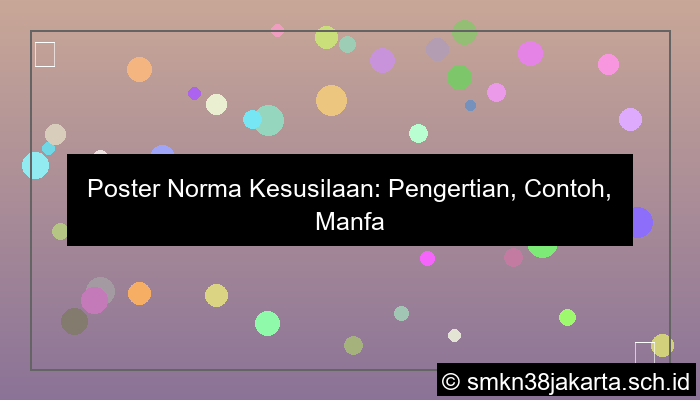 grafik poster norma kesusilaan