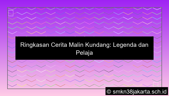 ringkasan cerita malin kundang