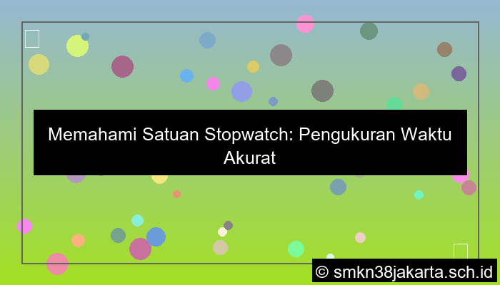 desain satuan pada alat stopwatch