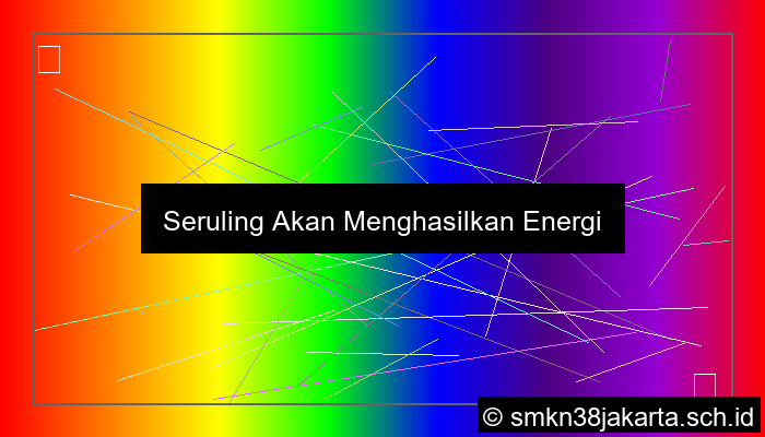 desain seruling akan menghasilkan energi