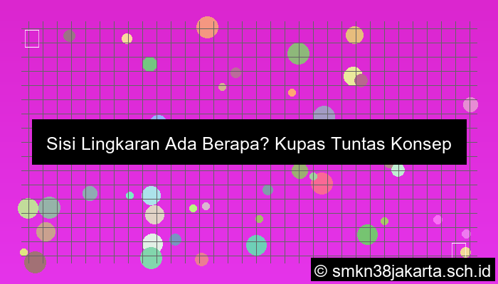 sisi lingkaran ada berapa