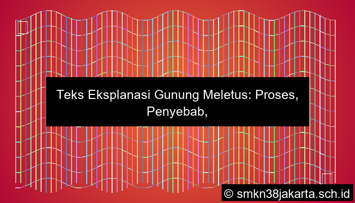 teks eksplanasi gunung meletus