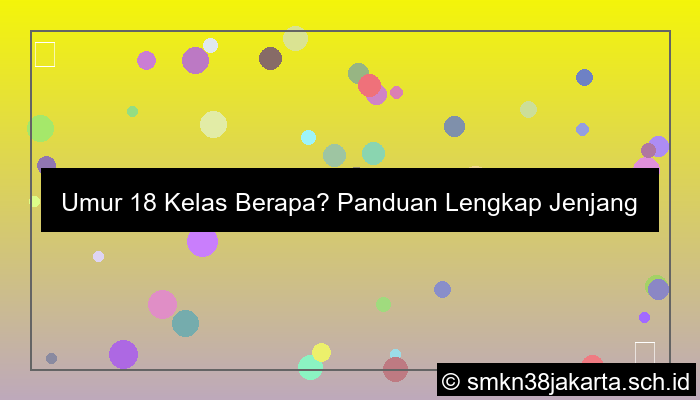 gambar umur 18 kelas berapa