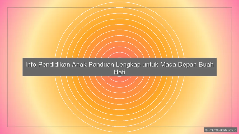 Info Pendidikan Anak