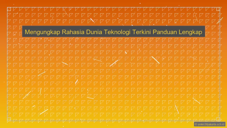 Info Seputar Teknologi