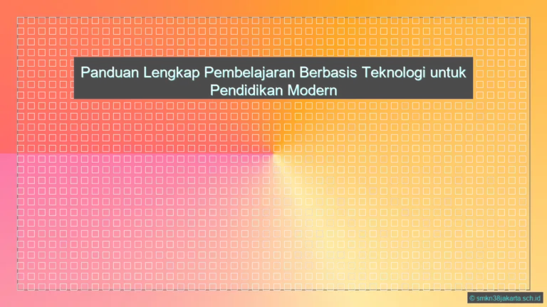 Apa Itu Pembelajaran Berbasis Teknologi