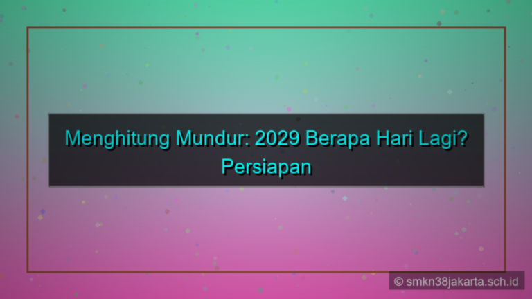 tampilan 2029 berapa hari lagi