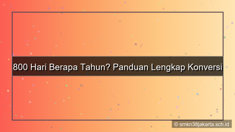 800 hari berapa tahun
