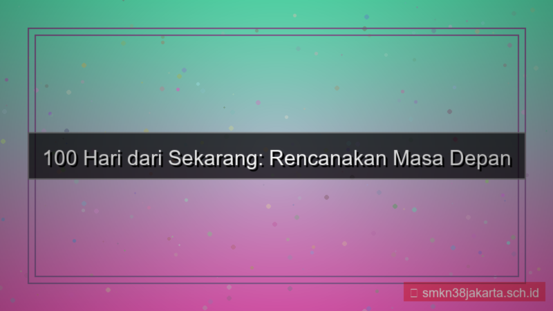 visual 100 hari dari sekarang