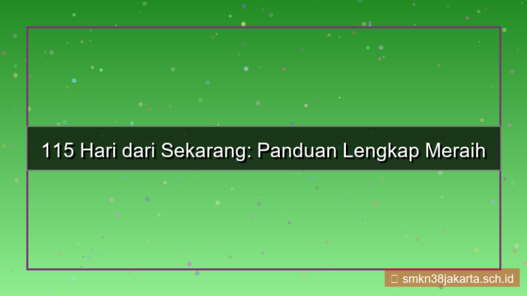 115 hari dari sekarang