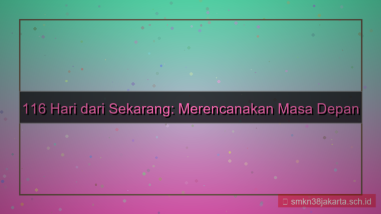 desain 116 hari dari sekarang