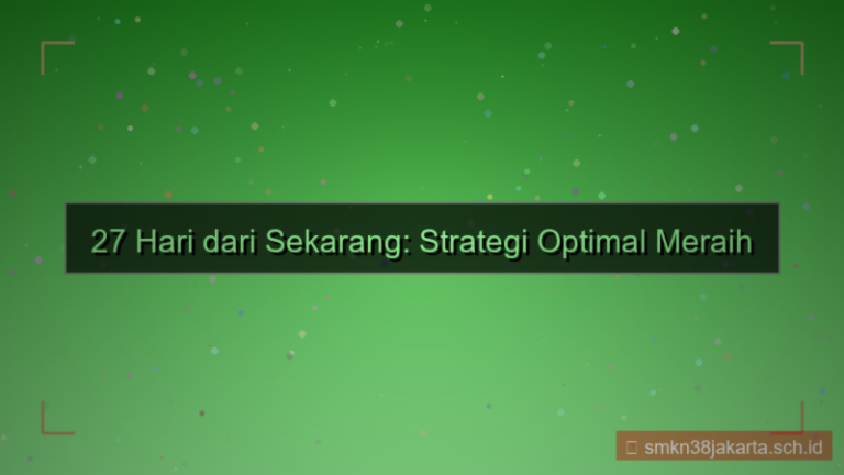 desain 27 hari dari sekarang