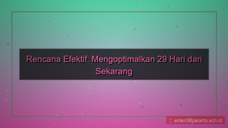 tampilan 29 hari dari sekarang