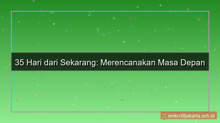 tampilan 35 hari dari sekarang