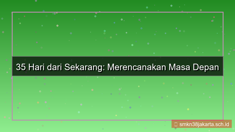tampilan 35 hari dari sekarang