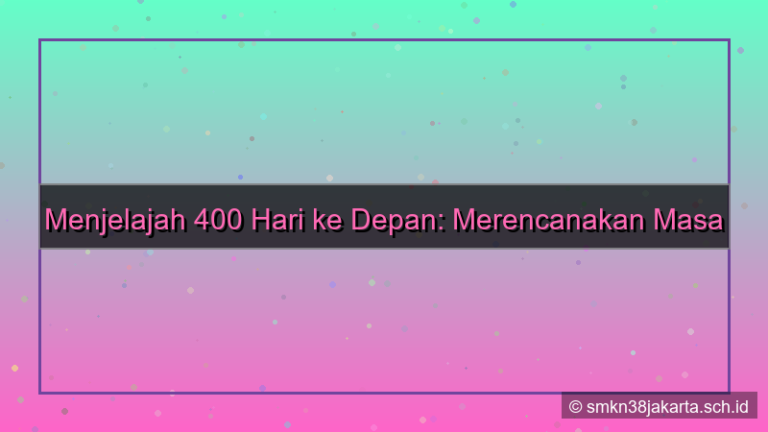 konten 400 hari dari sekarang