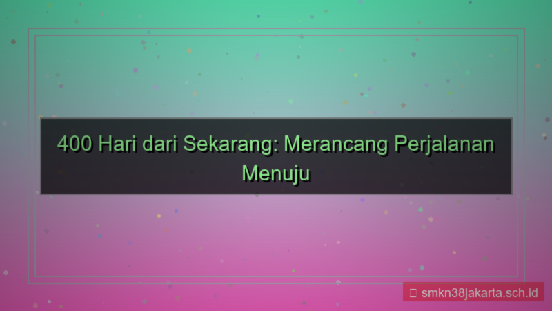 visual 400 hari dari sekarang