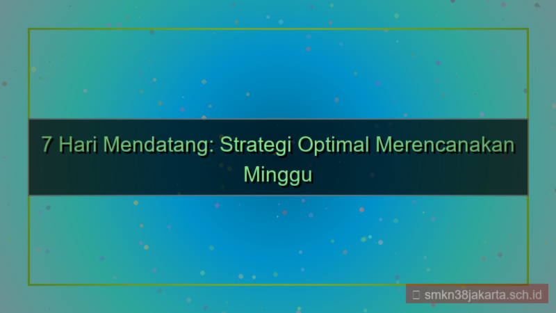 desain 7 hari dari sekarang