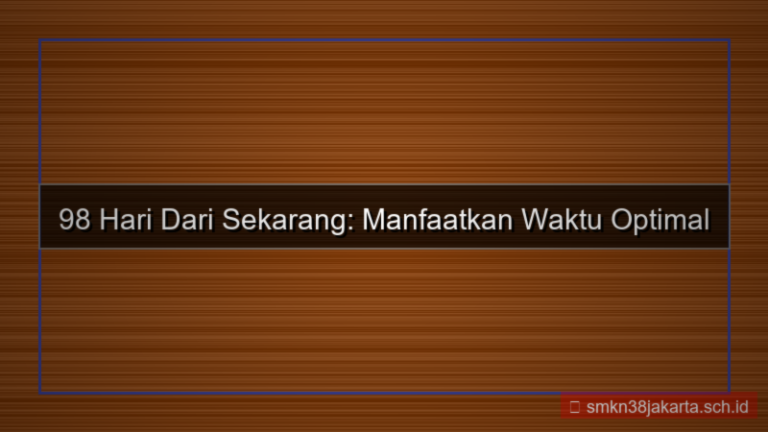 tampilan 98 hari dari sekarang