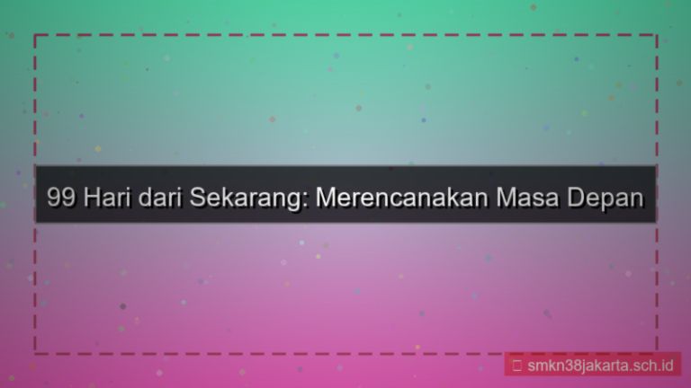 tampilan 99 hari dari sekarang